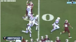 Virginia DB Juan Thornhill Takes Blocked PAT Back For 2 Points