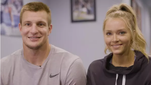 Rob Gronkowski and Camille Kostek Booty Shake to Stay Busy on NFL Sunday