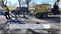 Third pothole blitz weekend underway in New York City