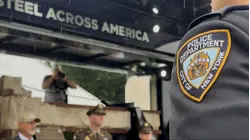 World Trade Center steel stops at West Point during 25th anniversary tour