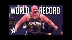 WORLD STRONGEST MAN Picks Up FOUR Judges At Once! | Got Talent Global