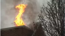 CFD battles large fire at West Side townhouse