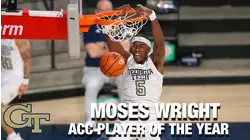 Georgia Tech's Moses Wright Named ACC Player Of The Year