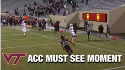 Virginia Tech WR Tayvion Robinson Gets Loose For 60-Yd Score  | ACC Must See Moment