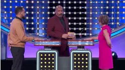 Stunning steal! Steve Harvey can't believe it! | Family Feud