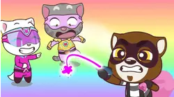 Talking Tom Heroes - s1 | e40 - Rainbow Color Rampage