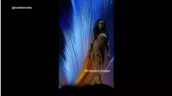 Miss Universe Jamaica Gabrielle Henry fell during a competition round