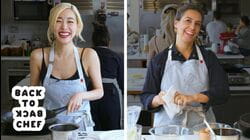 Tiffany Young Tries to Keep Up with a Professional Chef
