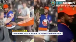 Knicks fans wanted after violent Spurs jersey robbery