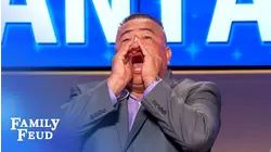 Barking man makes Steve Harvey's day! | Family Feud