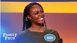 Watch this! Kiara is SO QUICK on the buzzer! | Family Feud
