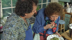 Lynne Rossetto Kasper and Roberto Donna