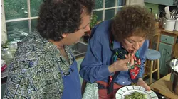 Lynne Rossetto Kasper and Roberto Donna