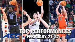 2021-22 ACC Basketball Top Performances (February 21st-27th)