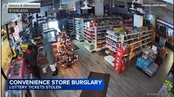 Burglars steal lottery machine on North Side, video shows