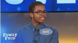 Nkosi is ONE SMART KID!!! | Family Feud