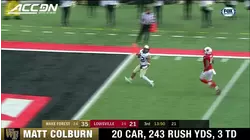 Wake Forest RB Matt Colburn's Career Day vs. Louisville: 243 Rush Yds, 3 TD