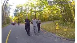 New bodycam video shows K-9 tracking down driver who fled crash scene