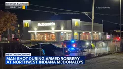 Man shot during robbery inside NW Indiana McDonald's: police