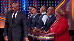 Maureen's naked on the sofa watching WHAT?! | Family Feud