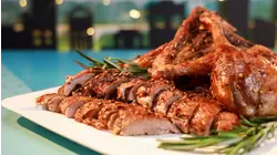 Pancakes, Lobster Soup, Duck, and Flan