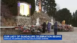 Thousands flocking to Shrine of Our Lady of Guadalupe in Des Plaines