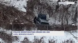 SUV crashes off I-80 into ditch in Lodi