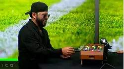 Tony Aguirre demuestra su talento en el futbolito y revela cuál fue su último 'gol musical'