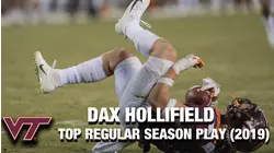 Virginia Tech LB Dax Hollifield | 2019 Top Regular Season Play