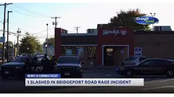 Suspect sought in connection to apparent slashing during Bridgeport road rage incident