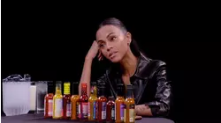 Zoe Saldaña Gets Scorched By Spicy Wings