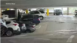 Cars crushed by partial parking garage collapse in White Plains