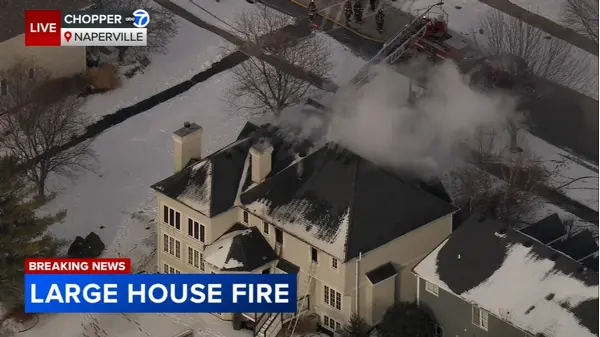 Crews battling large house fire in west suburb - ABC7 Chicago | Xumo Play