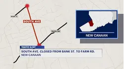 South Avenue closed as Aquarion work continues in New Canaan