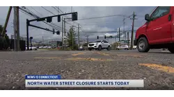 North Water Street in Norwalk closed for the week due to walk bridge project construction