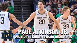 Paul Atkinson Jr. Regular Season Highlights | Notre Dame Forward