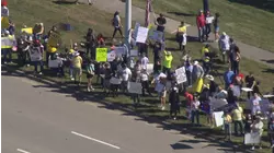 Chopper 11 over 'No Kings' protests in Raleigh