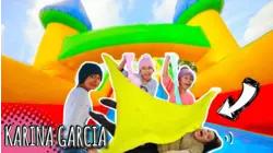 Karina Garcia's Slime Bounce House Challenge!