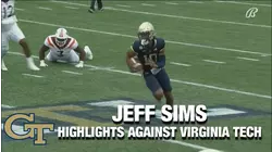 10-30 GT Jeff Sims Highlights vs. Virginia Tech