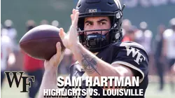 Wake Forest's Sam Hartman Leads Surging Offense