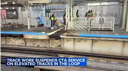 CTA riders deal with weekend halt of trains on elevated Loop tracks