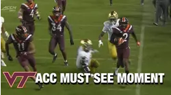 Virginia Tech's Jermaine Waller Swings Momentum With Hokie Pick-6 | ACC Must See Moment