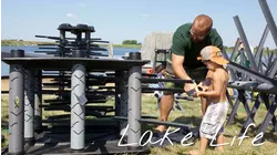A Floating Volcano Fishing Cabin