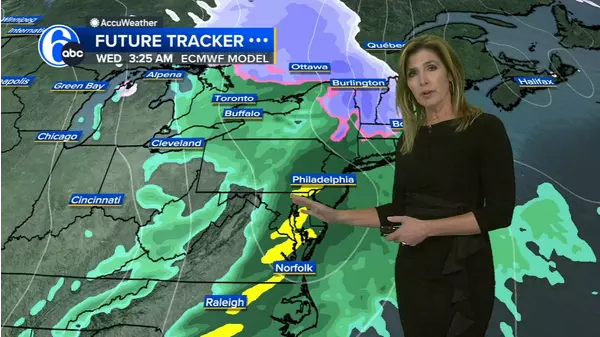 Karen Rogers with the AccuWeather forecast during Action News at Noon ...