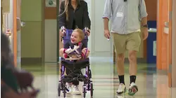 5-year-old boy leaves hospital after 11-month stay and reunites with triplet siblings