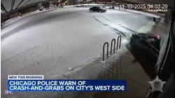 Crash-and-grab thieves slam stolen car into West Side business: VIDEO