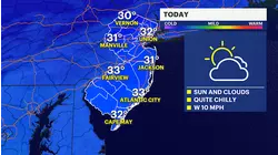Cold, late-night snow possible in New Jersey