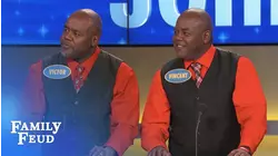 Steve meets Victor and Vincent... we THINK!!! | Family Feud
