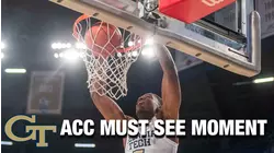 Georgia Tech's Moses Wright With A 2-Hand Jam | ACC Must See Moment