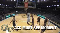 Georgia Tech's Jordan Usher Finds Moses Wright For The Dunk  | ACC Must See Moment